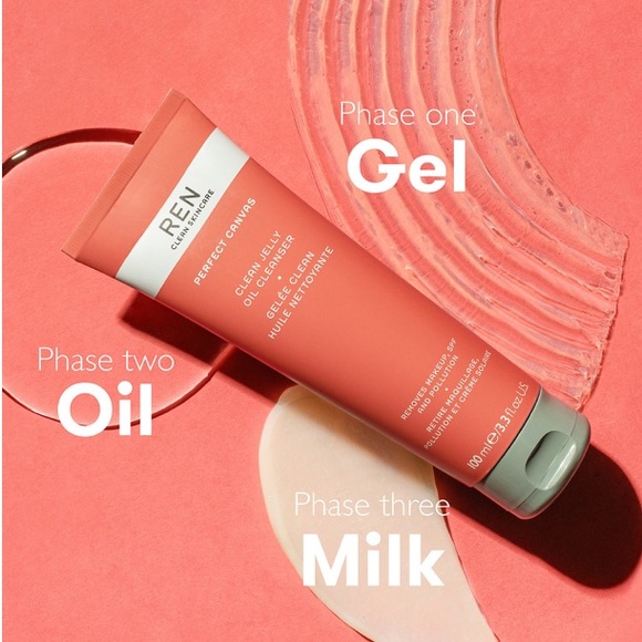 NWT REN Skincare Perfect Canvas Jelly Oil Cleanser - Picture 3 of 7